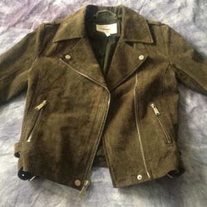 Olive Green BCBG Suede Jacket